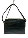 【中古】LONGCHAMP◆ショルダーバッグ/レザー/BLK【バッグ】