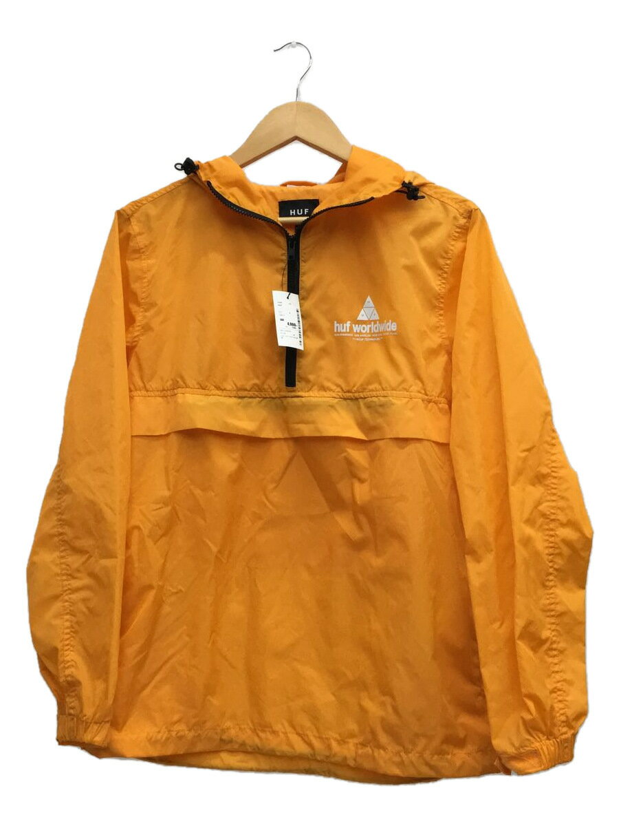 【中古】HUF◆ブルゾン/S/ナイロン/OR