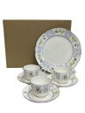 【中古】Noritake◆ハーブメモリー/サロンセット/カップ&ソーサー/4点セット/白//【キッチン用品】