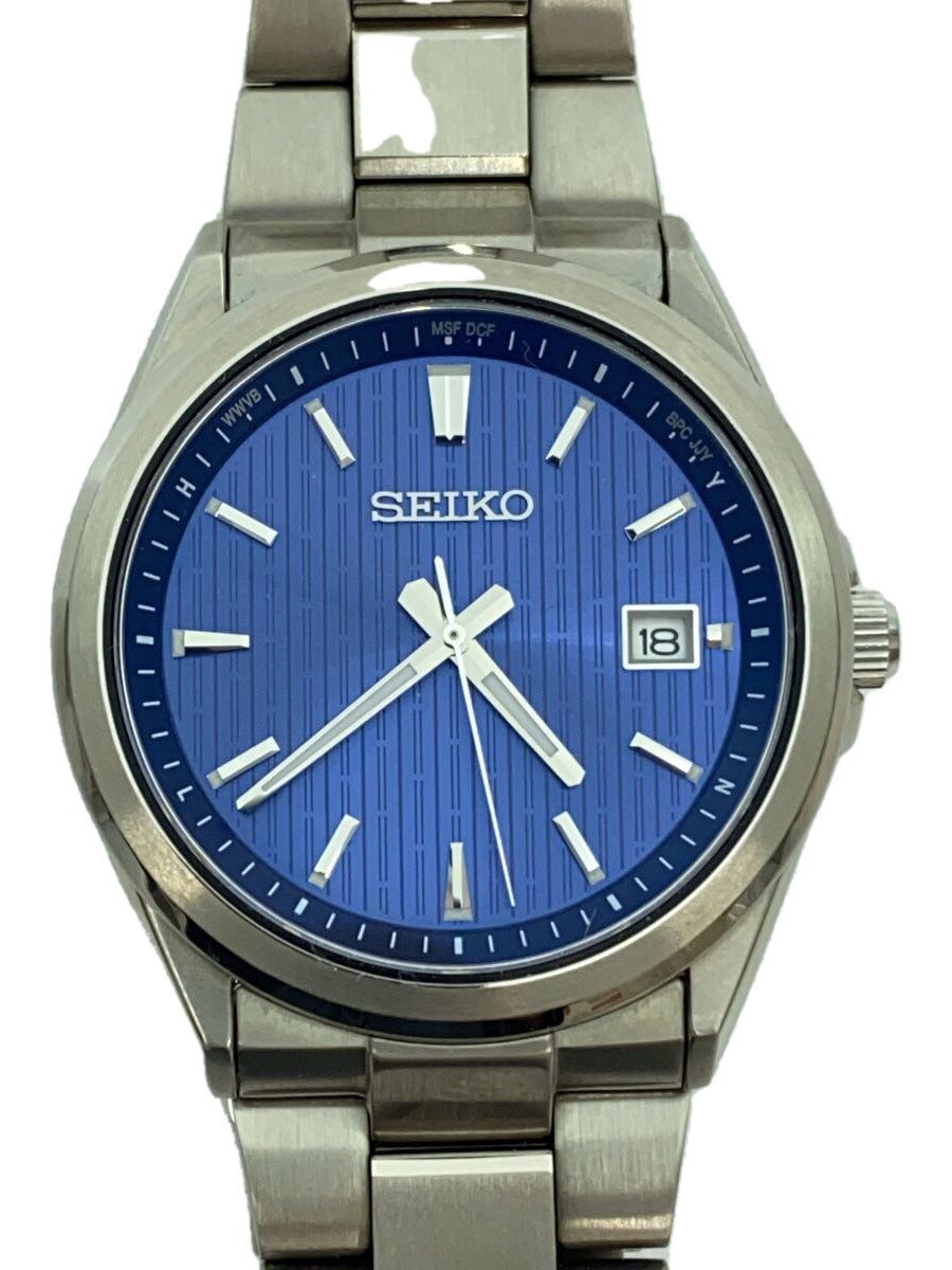 【ブランド】SEIKO 【ブランドカナ】セイコー 【型番】 【程度】B 【サイズ】 【メインカラー】ブルー 【素材・生地】ステンレス 【キーワード】　　 2025/06/23 セカンドストリート足利店【3654】【中古】SEIKO◆ソーラー腕時計/アナログ/ステンレス ブランド SEIKO 型番 カラー ブルー 柄 素材・生地 ステンレス>色・素材について サイズ >サイズ表示について 実寸（cm） 【腕時計】 ケース縦：4 / ケース横：4 / 文字盤縦：3.3 / 文字盤横：3.3 / ケースの厚さ：1 / バンド幅：2 / 手首周り：21 【その他】 その他サイズ：/ 商品は　セカンドストリート足利店の店頭にて販売しております。商品に関するお問合わせは、お電話(TEL:0284-70-8011)にて、問合わせ番号：2336542854305をお伝えください。 配送方法やお支払い方法に関するお問い合わせは、サポートセンターまでご連絡をお願いします。 ※お電話の対応は営業時間内のみとなります。お問い合わせフォームでお問い合わせの際はご注文番号をご記入下さい この商品に関する出品店舗からのコメント 目立った傷や汚れはございませんがあくまで中古品となりますので、ご理解の上、ご検討をお願いいたします。また、店頭でも同時販売を行っているため、商品説明に記載の無い汚れやダメージが生じる場合がございます。状態について等のご不明な点、ご質問はお気軽に当店までお問合せ下さいませ。