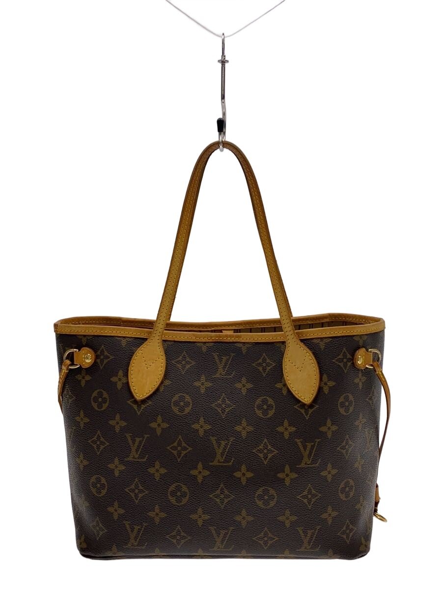Rakuten - 【中古】LOUIS VUITTON◆1)ネヴァーフルPM_モノグラム・キャンバス/PVC/BRW【バッグ】