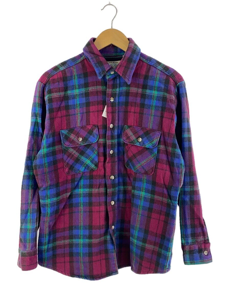 【中古】Levi’s◆ネルシャツ/90s/L/コットン/BRD/チェック/54654-44【メンズウェア】