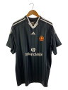 【中古】BALENCIAGA◆×adidas/ゲームシャツ/2/ポリエステル/ブラック/723663 TNV13//【メンズウェア】