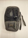 【中古】PORTER◆ポーチ/ナイロン/GRY【バッグ】