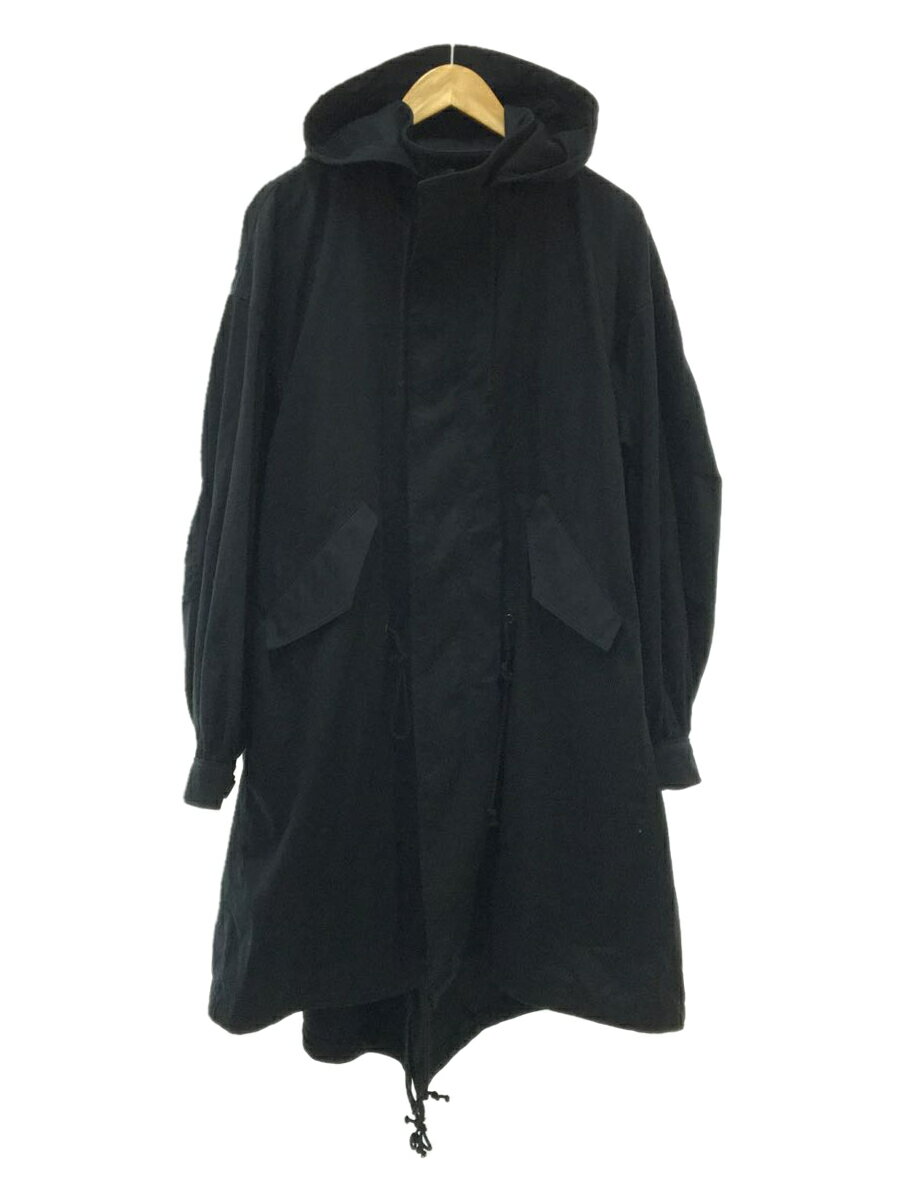 【中古】YOHJI YAMAMOTO◆22SS/REGULATION/コットンモッズコート//2/コットン/ブラック/レディース【メンズウェア】