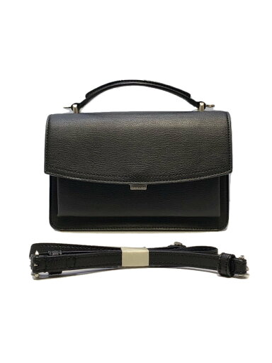 【中古】CHARLES&KEITH◆Single Flap Cross Body Bag/ショルダーバッグ/レザー/BLK【バッグ】 【中古】CHARLES&KEITH◆Single Flap Cross Body Bag/ショルダーバッグ/レザー/BLK【バッグ】
