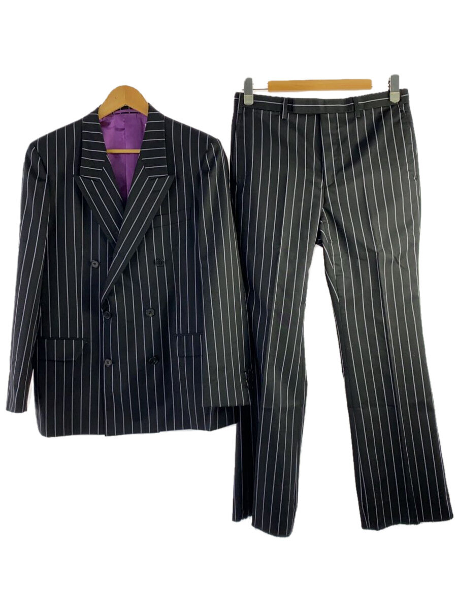 【中古】LITTLEBIG◆20SS/セットアップ/2/ウール/BLK/ストライプ/LB201-JK08//【メンズウェア】