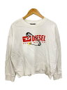 【中古】DIESEL◆スウェット/XS/コットン/WHT【レディースウェア】