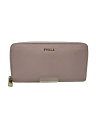 【中古】FURLA◆長財布/--/PNK/無地/レ