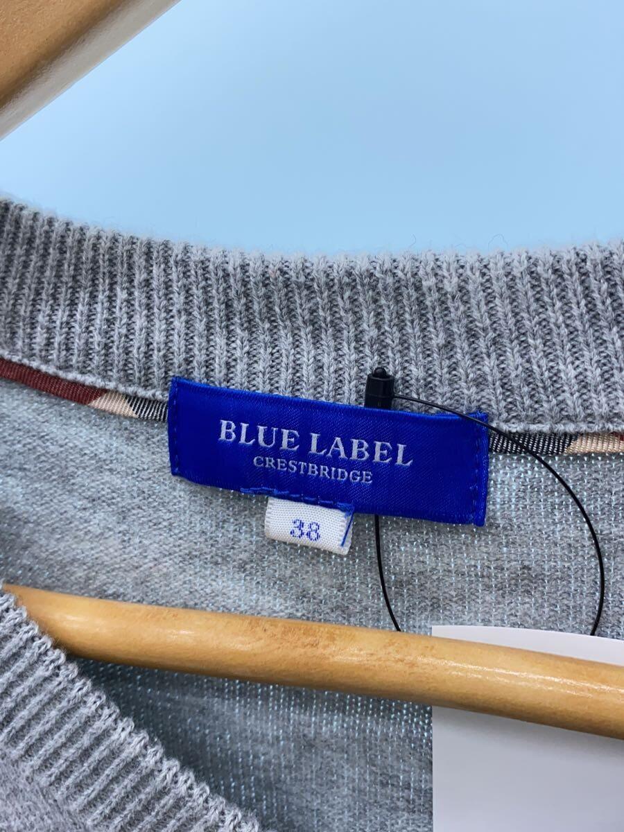 【中古】BLUE LABEL CRESTBRIDGE◆セーター(薄手)/38/コットン/GRY/無地/55j88-487-07【レディースウェア】 3