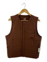 【中古】THE NORTH FACE◆MEADOW WARM VEST_メドウウォームベスト/M/ポリエステル/BRD【メンズウェア】