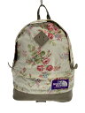 【中古】THE NORTH FACE PURPLE LABEL◆リュック/コットン/WHT/花柄/NN7102N【バッグ】