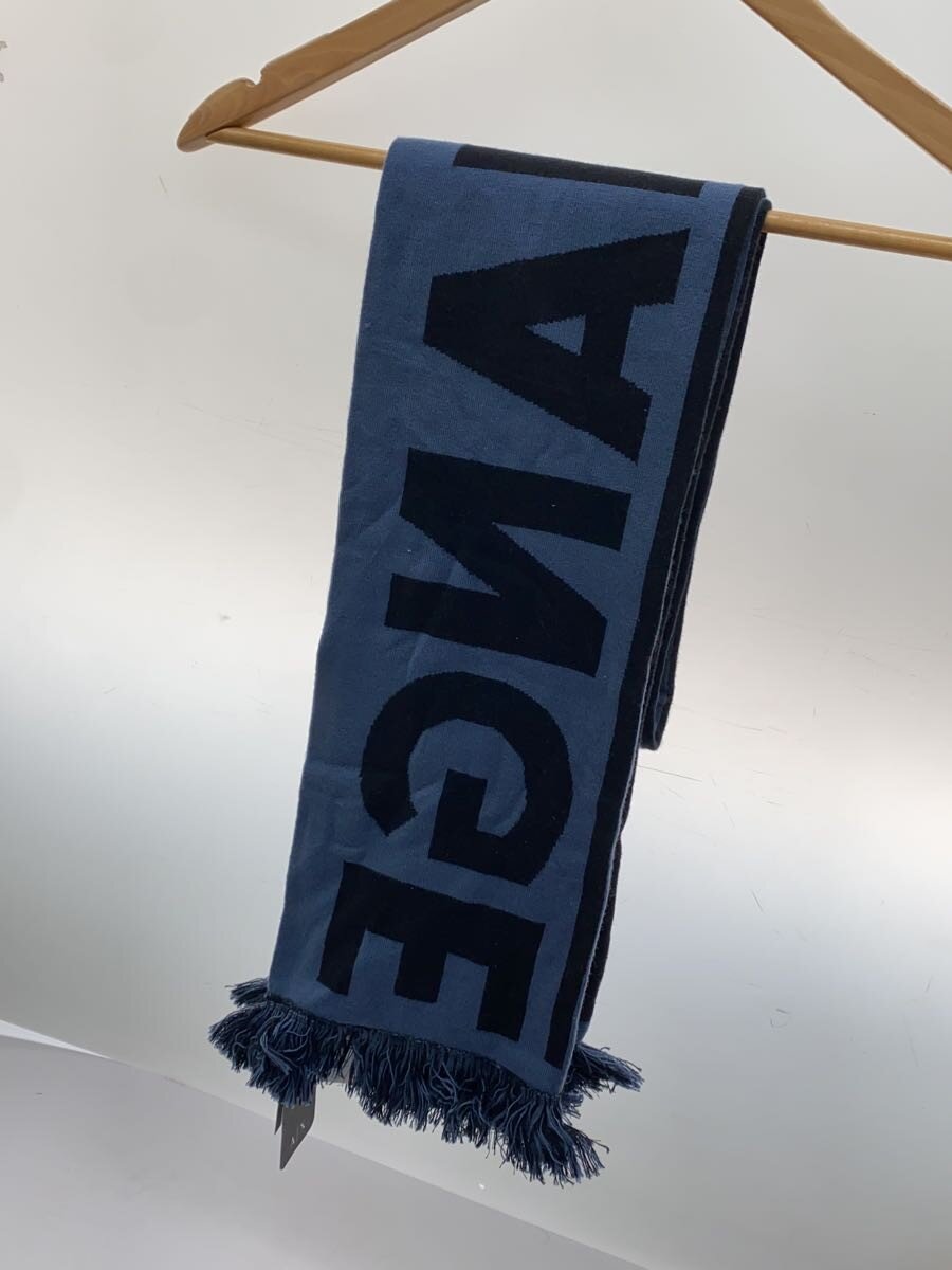 【中古】ARMANI EXCHANGE◆マフラー/ウール/BLU/メンズ【服飾雑貨他】