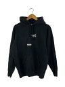【中古】Supreme◆upreme Comme des Garcons Split Box Logo/パーカー/M/コットン/BLK【メンズウェア】