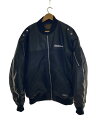 【中古】NEIGHBORHOOD◆LEATHER COMBI MA-1 JACKET/ジャケット/XL/ナイロン/BLK/782-3252018【メンズウェア】