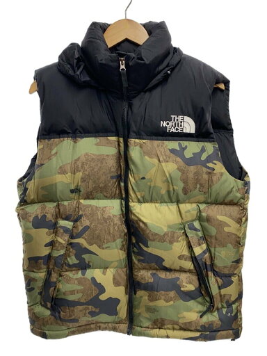 【中古】THE NORTH FACE◆NOVELTY NUPTSE VEST_ノベルティーヌプシベスト/M/ナイロン/GRN/カモフラ【メンズウェア】 【中古】THE NORTH FACE◆NOVELTY NUPTSE VEST_ノベルティーヌプシベスト/M/ナイロン/GRN/カモフラ【メンズウェア】