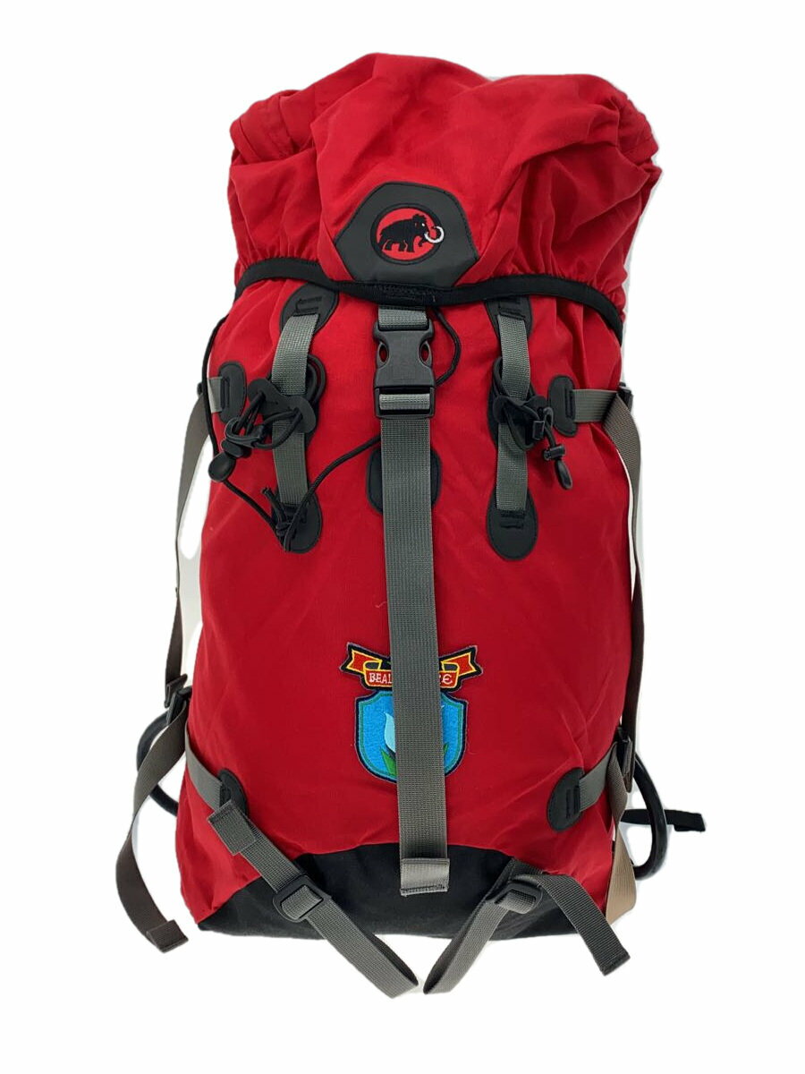 【中古】MAMMUT◆リュック/ナイロン/レッド【バッグ】