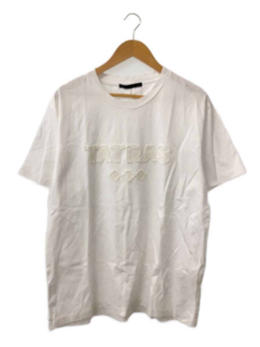 【中古】TATRAS◆パッチワークTシャツ/3/コットン/ホワイト/MTAT24S8262//【メンズウェア】
