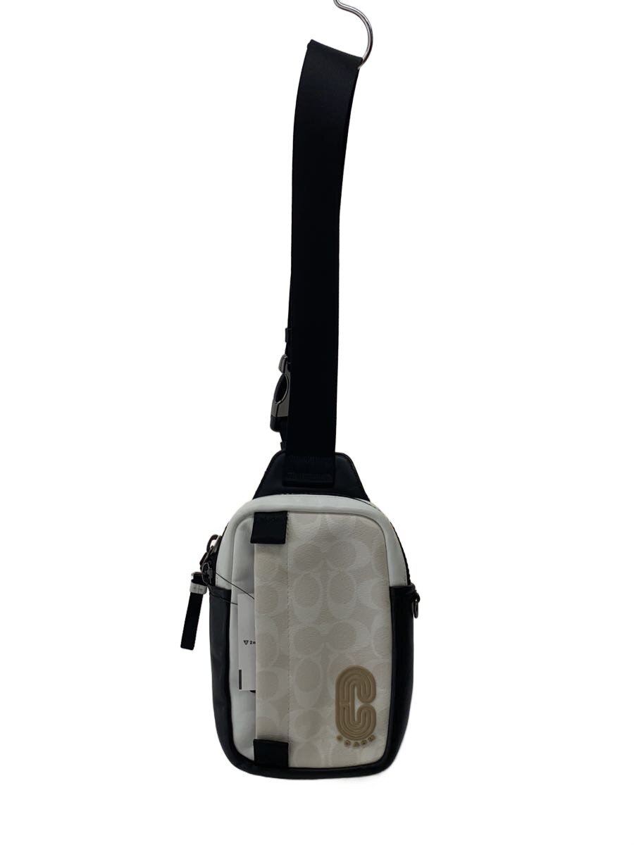 COACH - 【中古】COACH◆ショルダーバッグ/レザー/WHT/C4013//【バッグ】