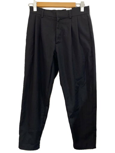 【中古】NOT CONVENTIONAL◆スラックスパンツ/ボトム/L/ポリエステル/BLK/無地/NOT/18FW-62【メンズウェア】 【中古】NOT CONVENTIONAL◆スラックスパンツ/ボトム/L/ポリエステル/BLK/無地/NOT/18FW-62【メンズウェア】