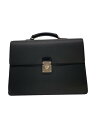 【中古】LOUIS VUITTON◆モスコバ_タイガ_BLK/レザー/BLK/無地【バッグ】