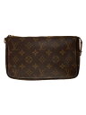 【中古】LOUIS VUITTON◆1)ポシェット・アクセソワール_モノグラム・キャンバス_BRW/PVC/BRW【バッグ】(4)