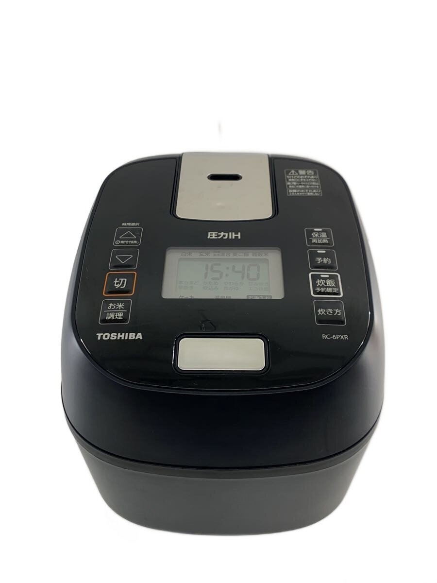 【中古】TOSHIBA◆炊飯器 RC-6PXR(K)【家電・ビジュアル・オーディオ】