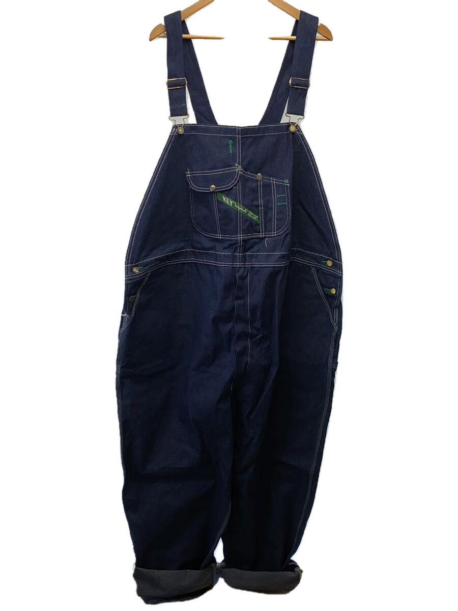 【中古】KEY◆90s/MADE IN USA/オーバーオール/W58/コットン/IDG【メンズウェア】