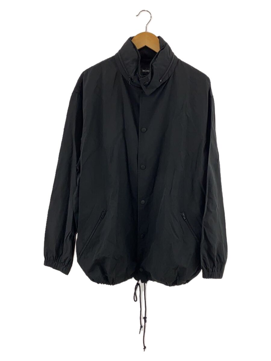BALENCIAGA◆18AW/PADDER WINDBREAKER/ナイロンジャケット/44/ポリエステル/BLK