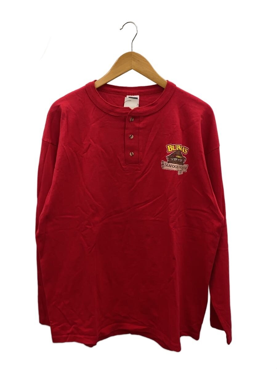 BUBBAS SEAFOOD HOUSE/長袖Tシャツ/XL/コットン/RED