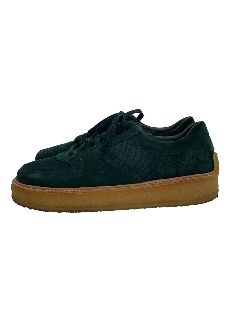【中古】Clarks◆ローカットスニーカー/UK8.5/GRN/スウェード/Sandford【シューズ】