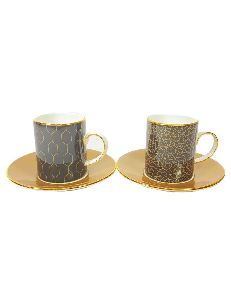 【中古】WEDGWOOD◆ペアエスプレッソカップ&ソーサー/柄違い/箱ナシ【キッチン用品】