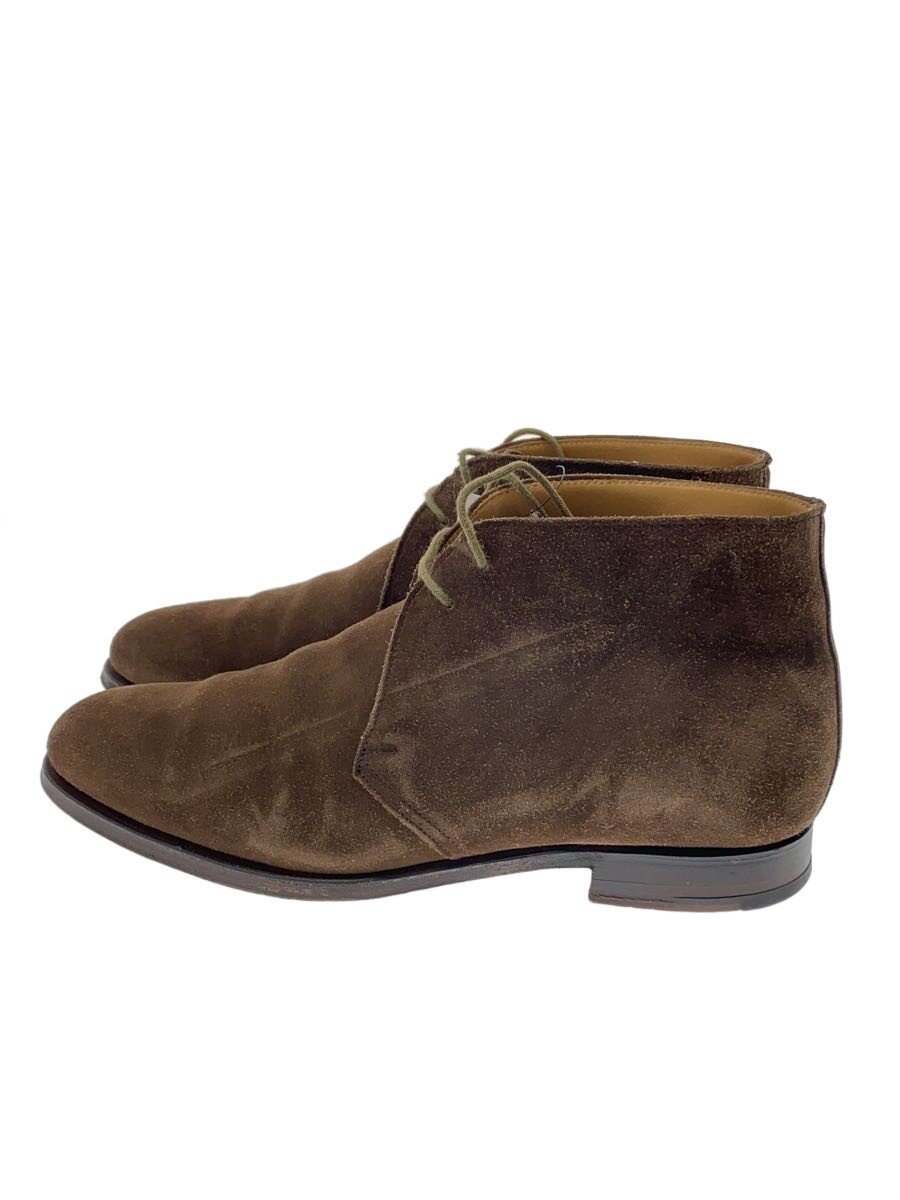 【中古】CROCKETT&JONES◆チャッカブーツ/--/BRW/スウェード/J5850【シューズ】
