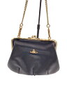 【中古】Vivienne Westwood◆ショルダーバッグ/レザー/BLK/がま口【バッグ】(4)