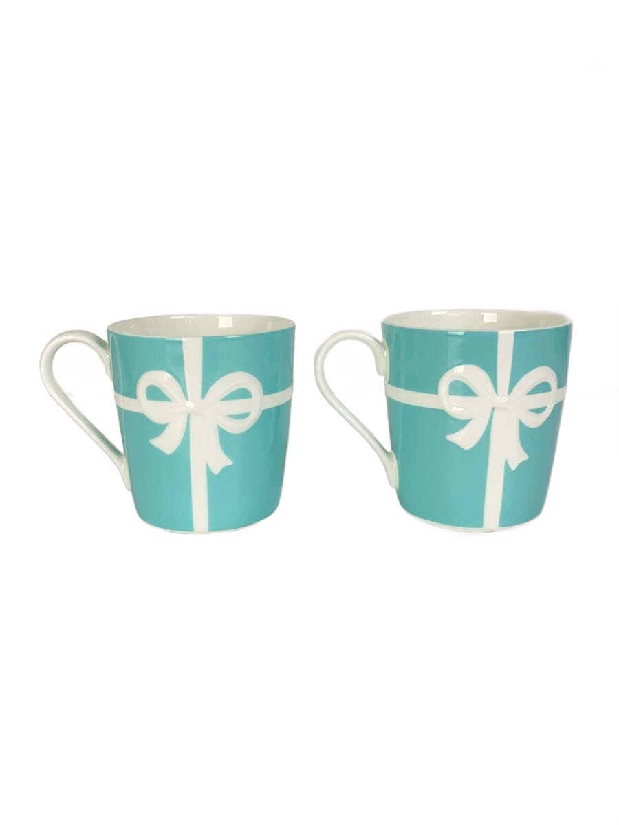 【中古】TIFFANY&Co.◆ブルーボックスマグカップ/2点セット/ブルー【キッチン用品】