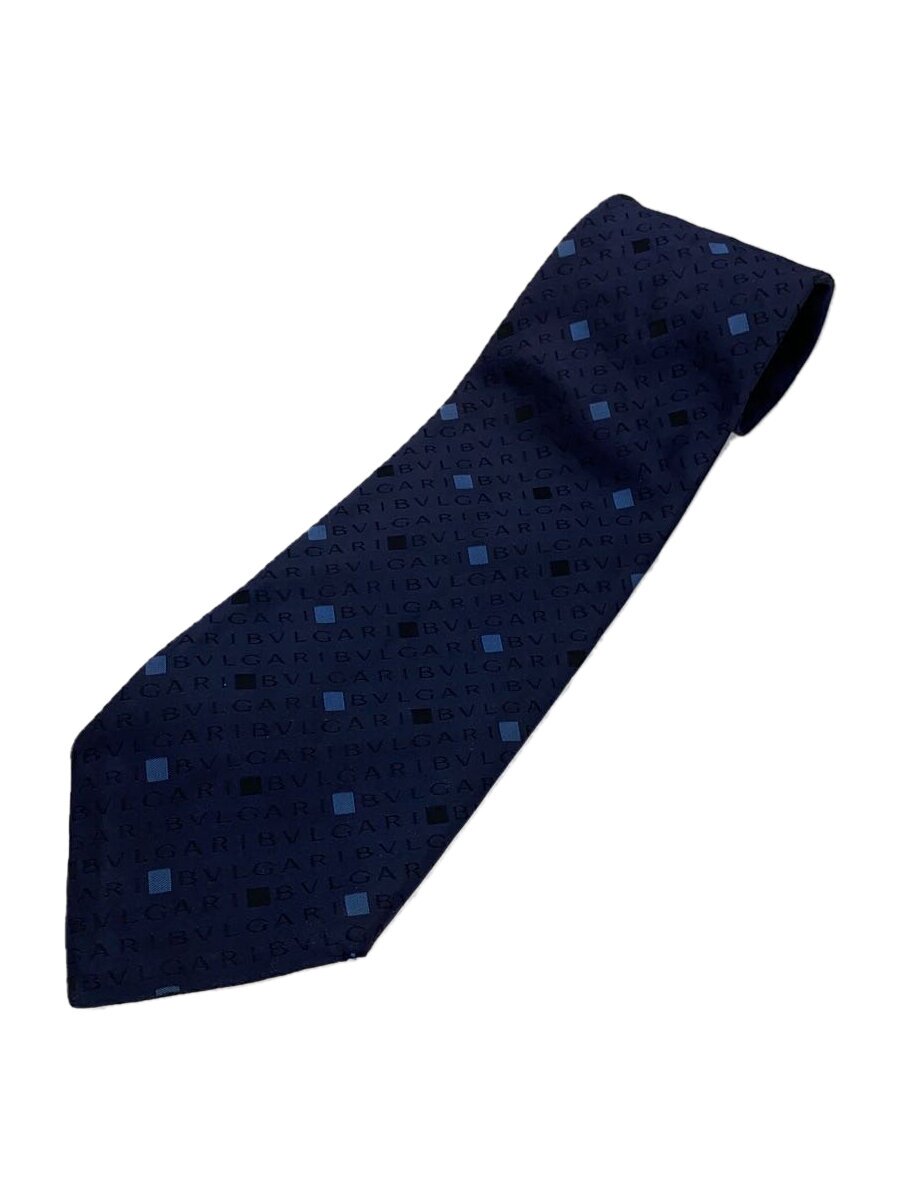 【中古】BVLGARI◆ネクタイ/シルク/NVY/ネイビー/総柄/メンズ/ブルガリ【服飾雑貨他】（楽天・2nd STREET 楽天市場店）