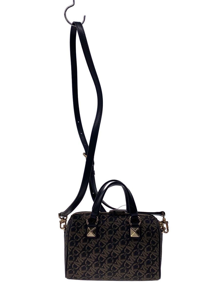 【中古】MICHAEL KORS◆ショルダーバッグ/PVC/BLK/総柄/32F4GGYC1B【バッグ】
