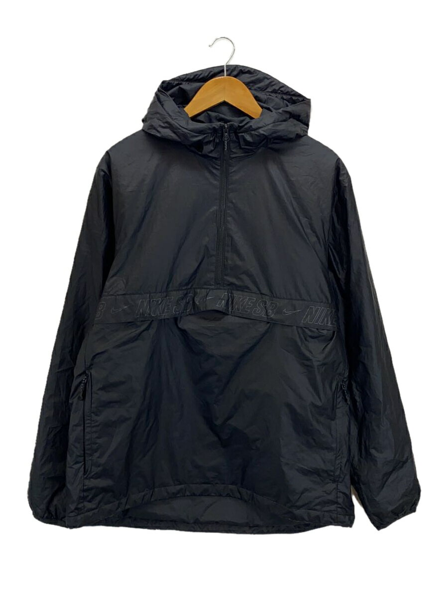 【中古】NIKE◆ナイロンジャケット/XL/ポリエステル/BLK/無地/AH5775-010【メンズウェア】