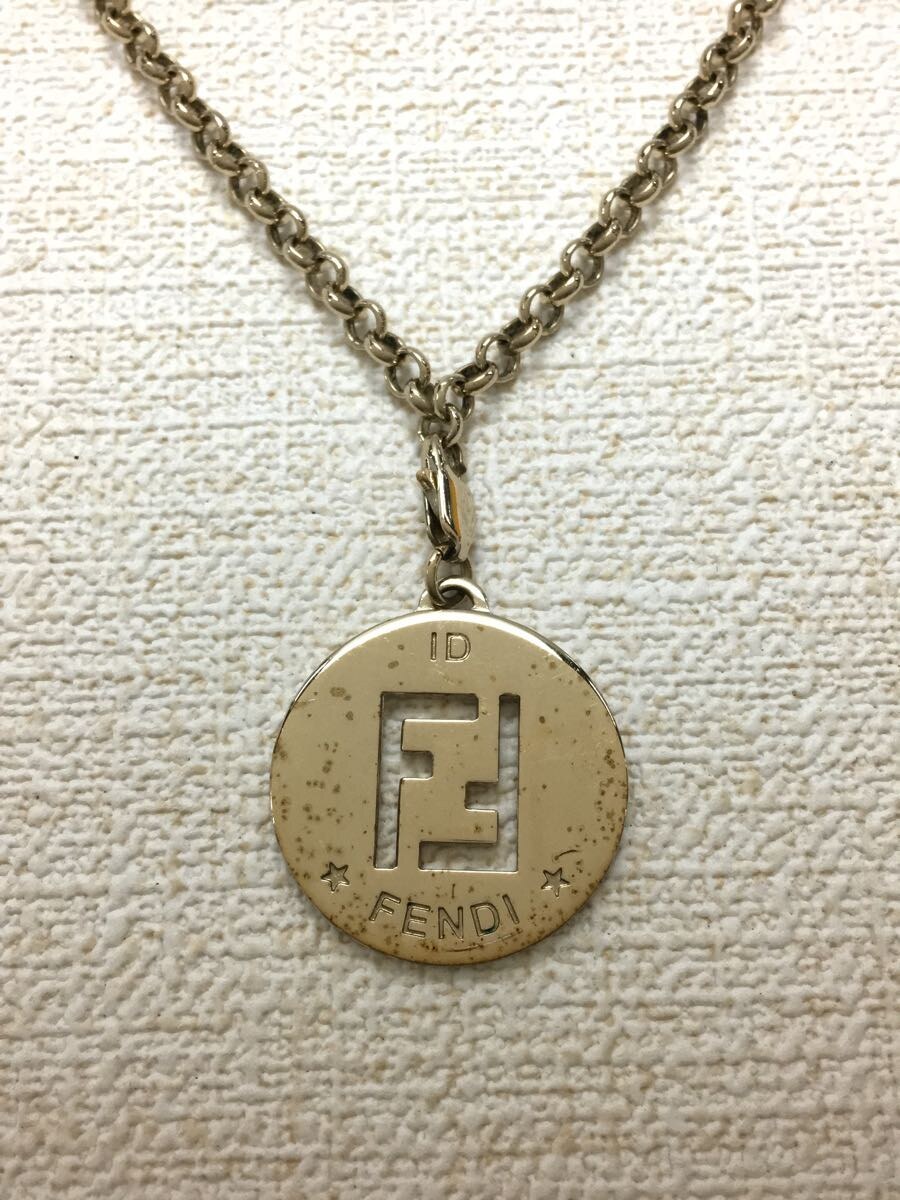 【中古】FENDI◆コインネックレス/ゴ