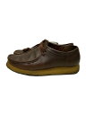 【中古】Clarks◆チャッカブーツ/41/BRW/レザー/16050//【シューズ】