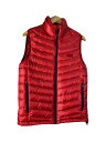 【中古】HELLY HANSEN◆ダウンベスト/L/ナイロン/RED/HH19704【メンズウェア】