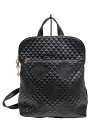 【中古】Desigual◆リュック/レザー/BLK/18WAXPBO【バッグ】
