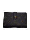 【中古】LOUIS VUITTON◆ポルト・モネ・ビエ・ヴィエノワ_モノグラム・キャンバス_BRW/PVC/BRW/総柄/レディース【服飾雑貨他】