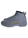 【中古】NIKE◆Air Jordan 12 Retro Rising Sun/25cm/WHT/レザー【シューズ】
