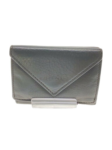 【中古】BALENCIAGA◆3つ折り財布/レザー/BLK/無地/メンズ【服飾雑貨他】 【中古】BALENCIAGA◆3つ折り財布/レザー/BLK/無地/メンズ【服飾雑貨他】