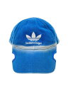 【中古】BALENCIAGA◆×adidas/LOGO CAP/--/コットン/BLU/無地/メンズ/723749 410B2【服飾雑貨他】
