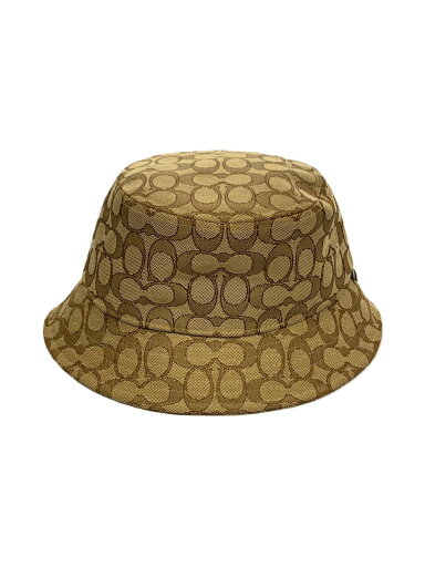 【中古】COACH◆シグネチャー ジャカードバケットハット/M/コットン/CML/レディース/CH401【服飾雑貨他】 【中古】COACH◆シグネチャー ジャカードバケットハット/M/コットン/CML/レディース/CH401【服飾雑貨他】