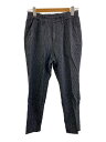 【中古】GAIJIN MADE◆ボトム/--/リネン/BLK/ストライプ【メンズウェア】