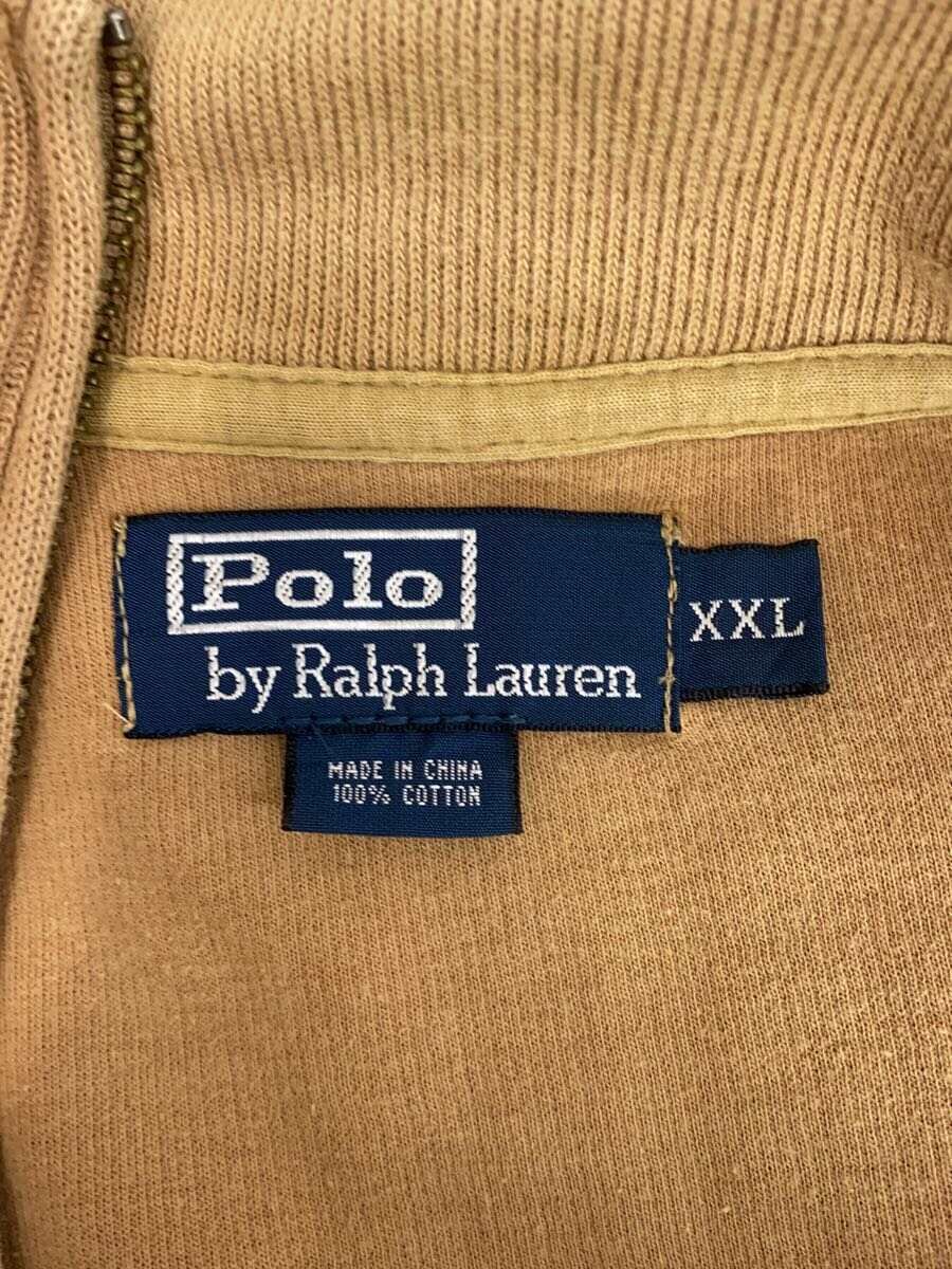 【中古】POLO RALPH LAUREN◆ニット・セーター(薄手)/XXL/コットン/BRW【メンズウェア】