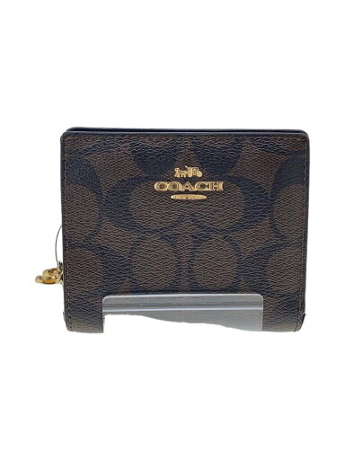 【中古】COACH◆2つ折り財布/レディース/レザー/ブラウン/総柄【服飾雑貨他】 【中古】COACH◆2つ折り財布/レディース/レザー/ブラウン/総柄【服飾雑貨他】